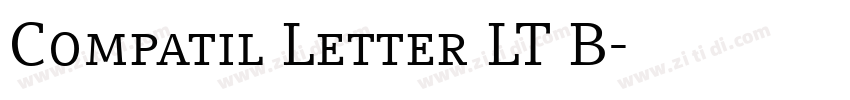 Compatil Letter LT B字体转换